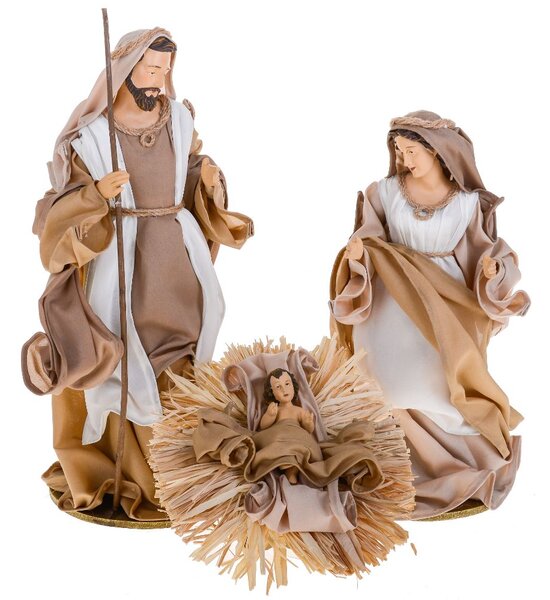 Set 3 Statuine Natalizie Natività in Resina