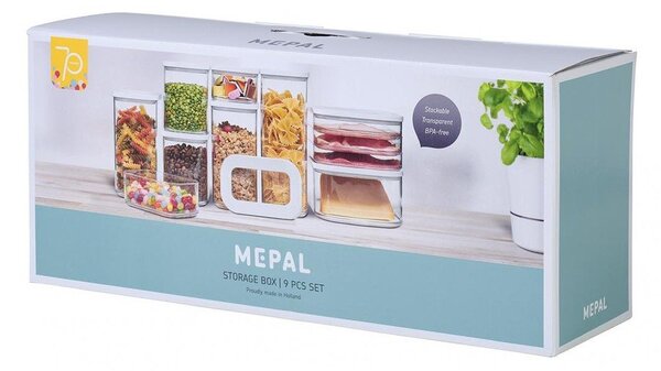 Set di contenitori per alimenti in plastica alimentari 9 pz Modula – Mepal