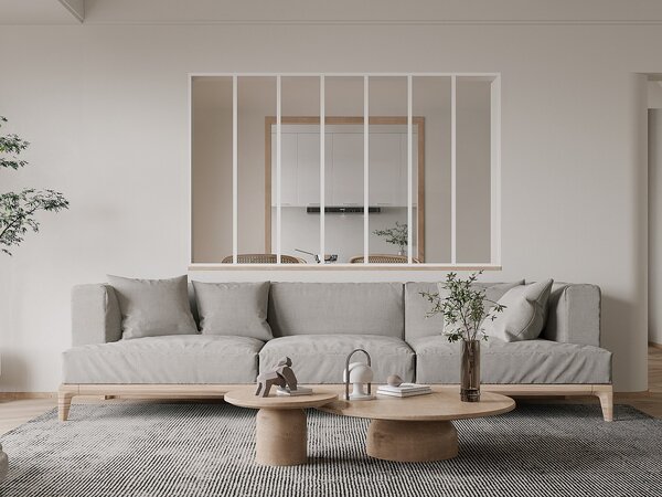 Vetrata atelier 210 x 130 cm (L x H) in Alluminio termolaccato Bianco - BAYVIEW