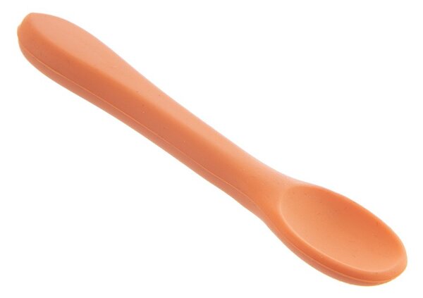 Cucchiaio da bambini arancione in silicone – Orion