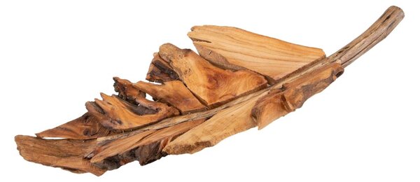 Foglia Decorativa Orizzontale 48 cm in Legno