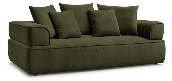 Divano verde con rivestimento in ciniglia 237 cm Whesley – Bobochic Paris