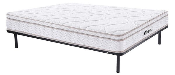 Set telaio a doghe + materasso molle 3 zone e memory foam WOLKENTANZ di YSMÉE - 140 x 190 cm