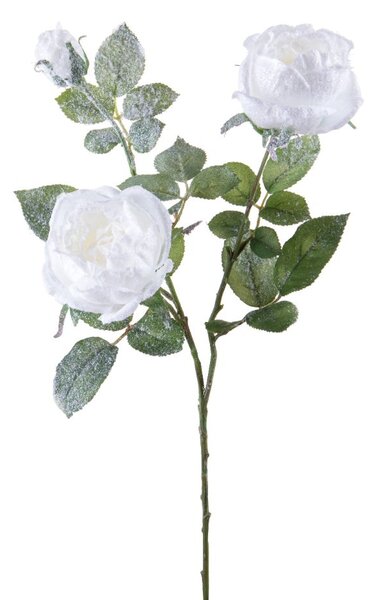 Set 4 Rami Artificiali Rosa Cabbage 69 cm in Sintetico
