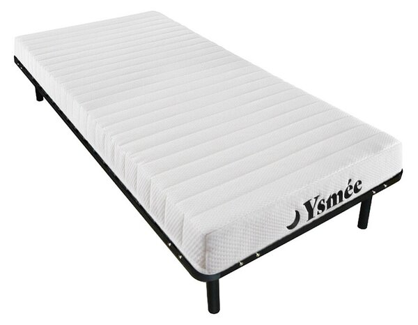 Set rete con doghe + materasso in schiuma, 7 zone 25 kg/m3 STELO KIDS - sp. 12 cm - YSMÉE - 90 x 200 cm