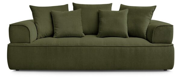Divano verde con rivestimento in ciniglia 237 cm Whesley – Bobochic Paris