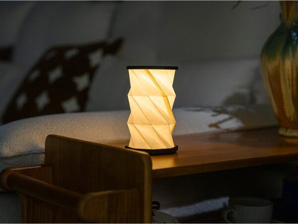 Decorazione luminosa bianca/nera con ricarica USB portatile ø 8 cm Twist – Gingko