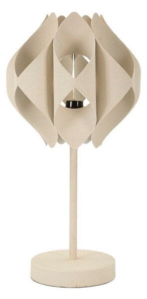 Lampada da tavolo beige con paralume in metallo (altezza totale 57 cm) Space – Mauro Ferretti