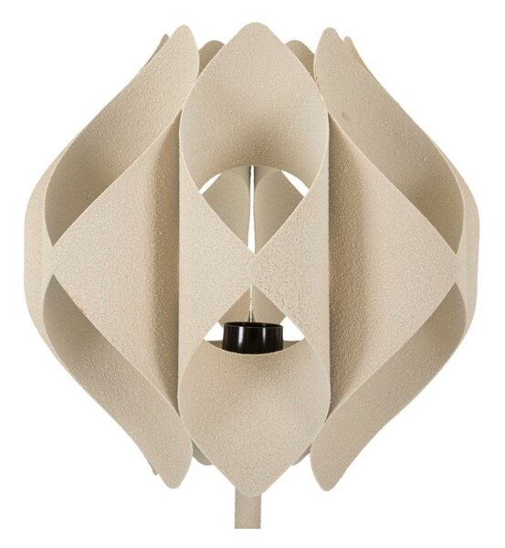Lampada da tavolo beige con paralume in metallo (altezza totale 57 cm) Space – Mauro Ferretti