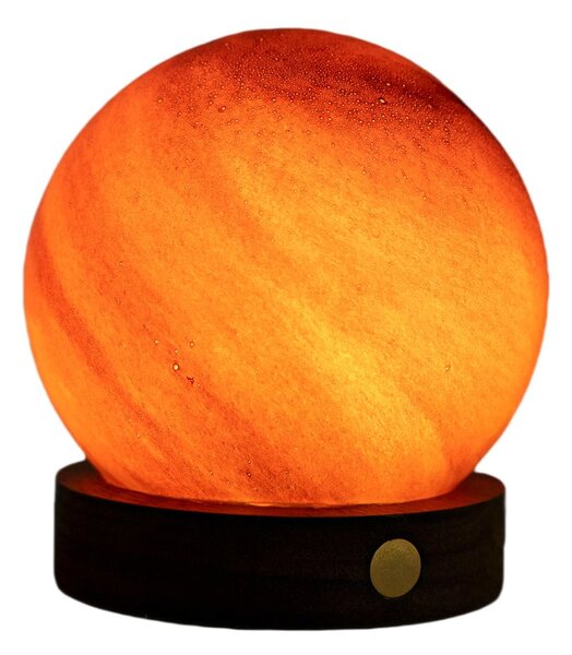 Decorazione luminosa marrone scuro con ricarica USB ø 8 cm Sand Storm – Gingko