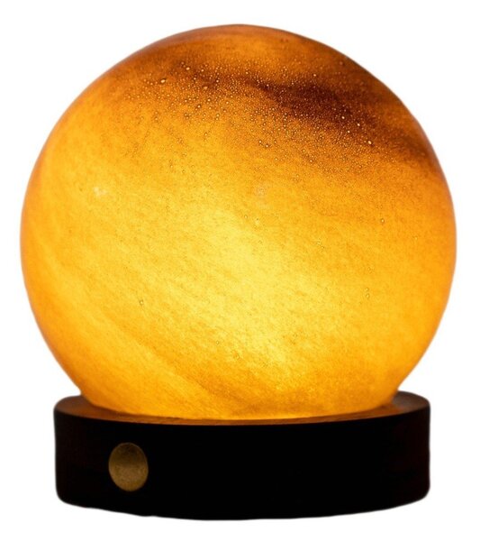 Decorazione luminosa marrone scuro con ricarica USB ø 8 cm Sand Storm – Gingko