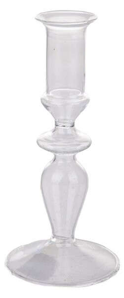 Set 2 Porta Candela Decorativo 16 cm in Vetro