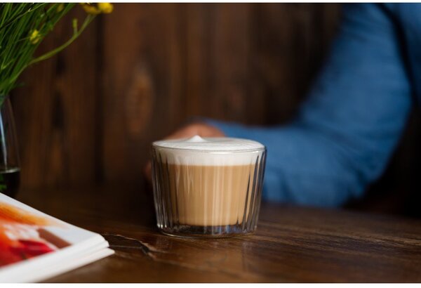 Tazzine in set per cappuccino in vetro 2 pz 250 ml Livio Duo – Vialli Design