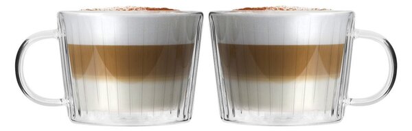 Tazzine in set per cappuccino in vetro 2 pz 250 ml Livio Duo – Vialli Design