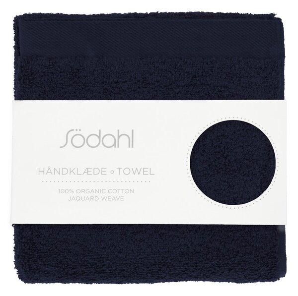 Asciugamano tipo terry blu scuro in cotone 40x60 cm Comfort – Södahl
