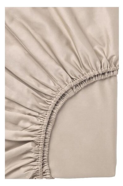Biancheria da letto beige in cotone renforcé per letto matrimoniale/per letto esteso con lenzuolo incluso/4 pezzi 200x220 cm Amore – Mila Home