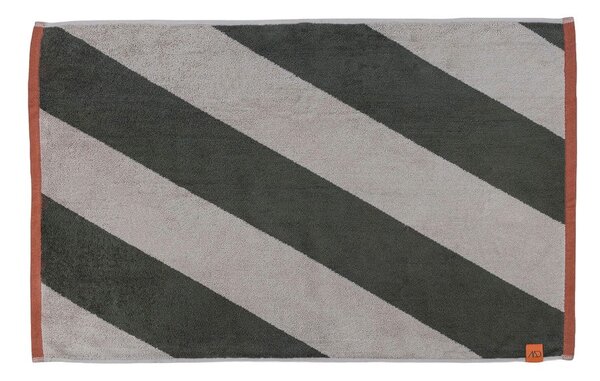 Tappetino da bagno in cotone organico cachi 50x80 cm Diagonal - Mette Ditmer Denmark
