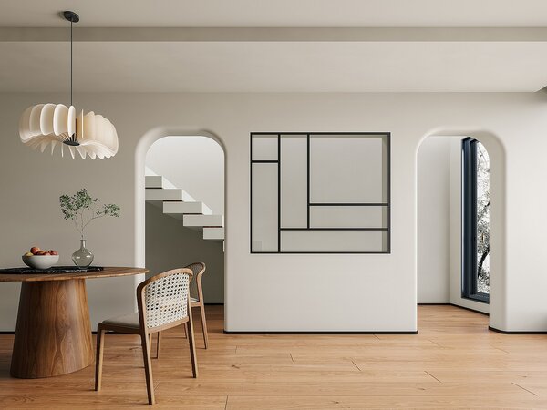 Vetrata atelier in alluminio termico nero 150 x 130 cm (L x H) – ARTENA
