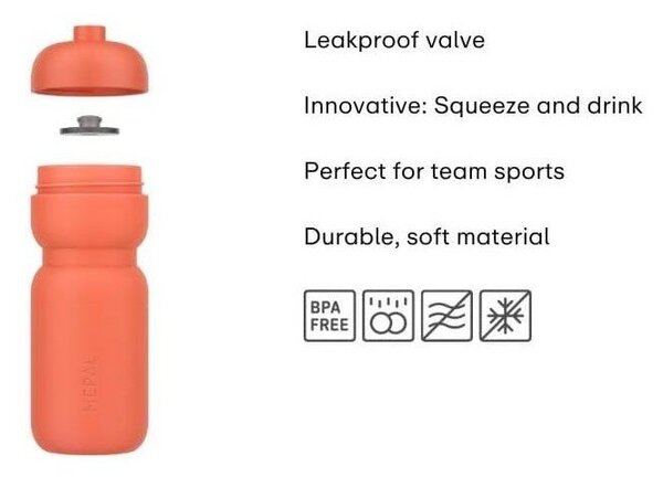 Bottiglia blu in plastica 600 ml Active – Mepal