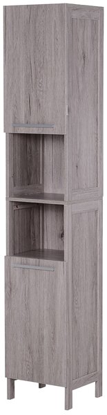 Mobile a Colonna per Bagno 30x32x172,5 cm in MDF color Legno