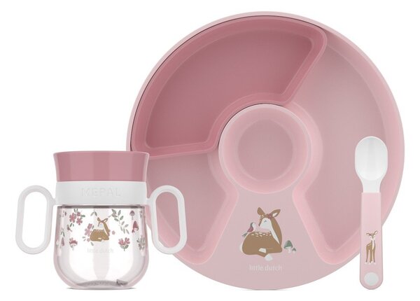 Set da pranzo per bambini in plastica 3 pz Fairy Garden by Little Dutch – Mepal