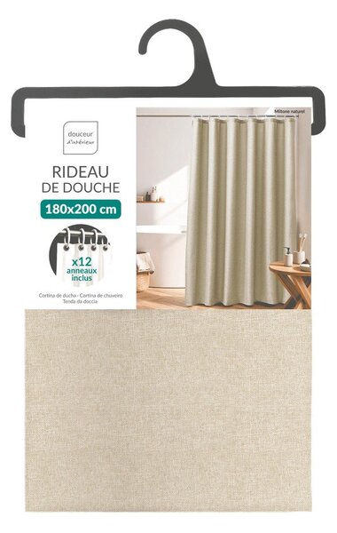Tenda beige 180x200 cm Miltone – douceur d'intérieur