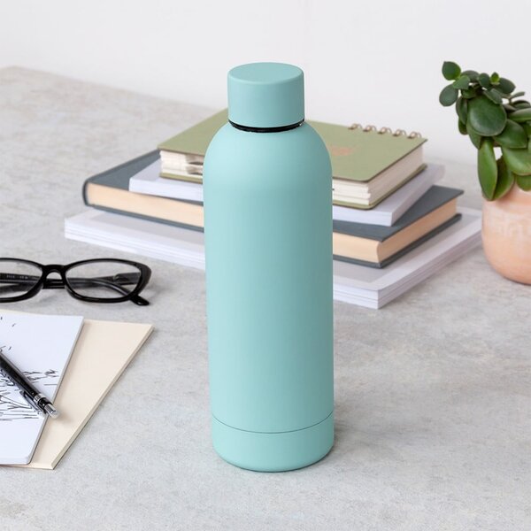 Bottiglia bottiglia da viaggio azzurra in acciaio inox 500 ml – Rex London
