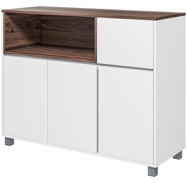 Credenza Moderna 105x39x83 cm in Legno Bianco