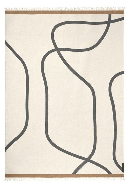 Coperta color crema 130x175 cm Shadow – Mette Ditmer Denmark