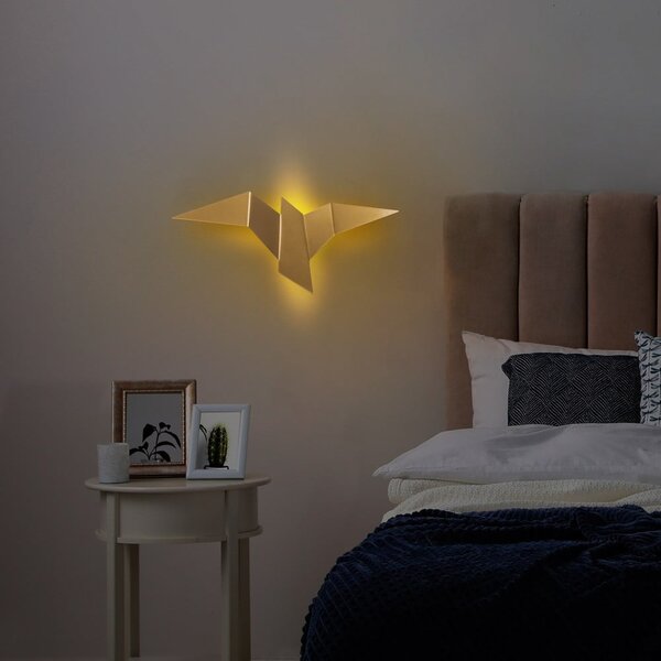 Lampada da parete LED dorata Pacali – Opviq lights