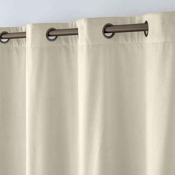 Tenda termoisolante color crema in velluto 140x260 cm Polarchic – douceur d'intérieur