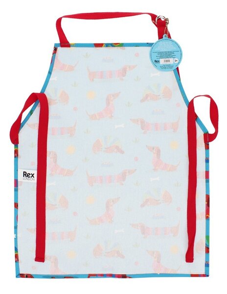 Grembiule per bambini in cotone Sunny Sausage Dog – Rex London