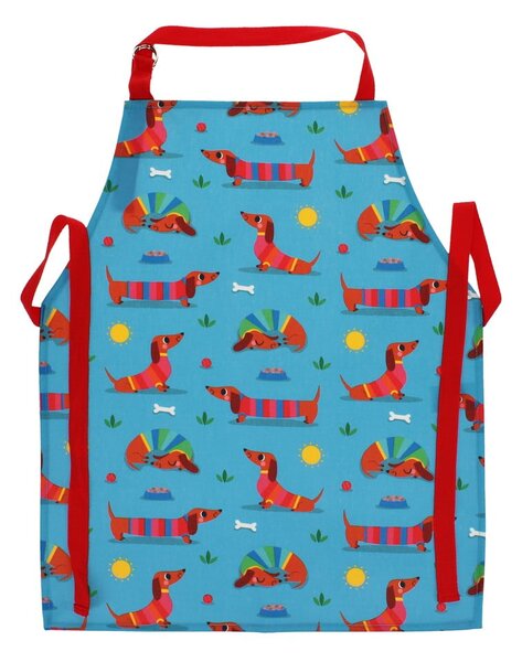 Grembiule per bambini in cotone Sunny Sausage Dog – Rex London