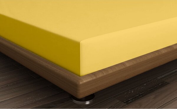 Lenzuolo con angoli giallo in cotone 140x200 cm – Mijolnir