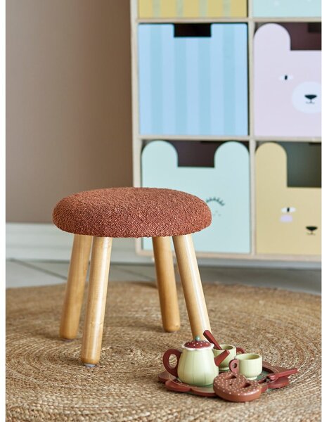 Sgabello per bambini arancione Aksel – Bloomingville Mini