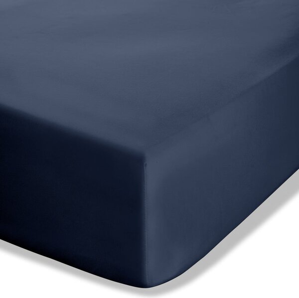 Lenzuolo con angoli blu scuro in percalle 150x200 cm Easy Iron Percale – Catherine Lansfield