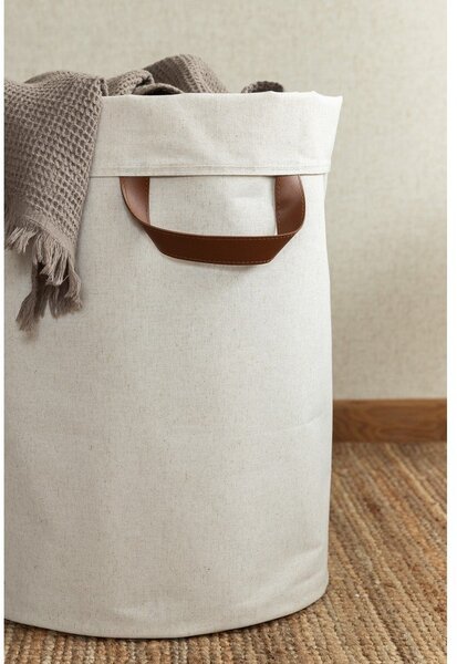 Cesta per il bucato beige in tessuto 69 l Soft Storage – Bigso