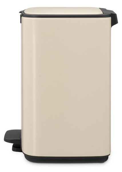 Cestino per la spazzatura beige in acciaio con pedale 7 l Bo – Brabantia