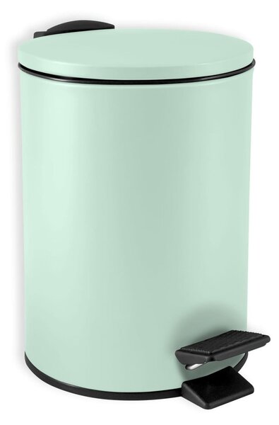 Cestino per la spazzatura color menta in acciaio con pedale 3 l Adelar – Spirella