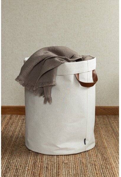 Cesta per il bucato beige in tessuto 69 l Soft Storage – Bigso