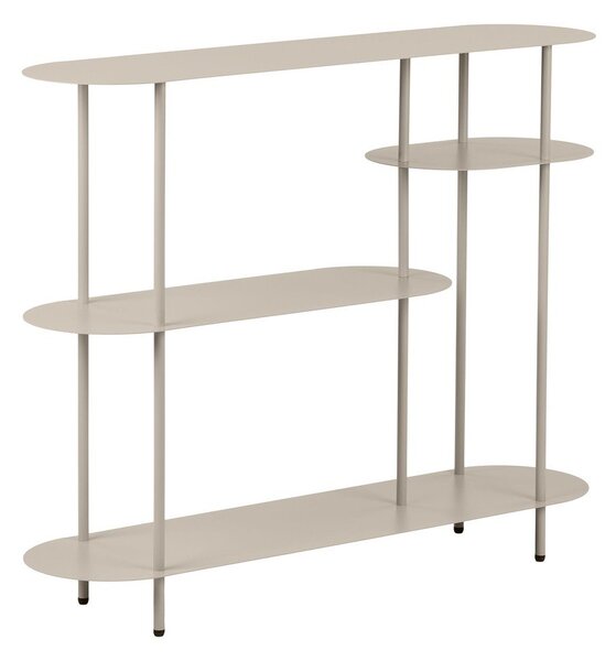 Scaffale beige in metallo 118x97x31 cm Rieti – House Nordic
