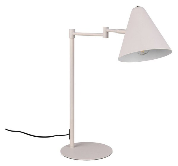 Lampada da tavolo avorio con struttura flessibile (altezza totale 50,5 cm) Cosima – Trio