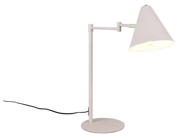 Lampada da tavolo avorio con struttura flessibile (altezza totale 50,5 cm) Cosima – Trio