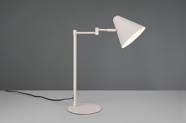 Lampada da tavolo avorio con struttura flessibile (altezza totale 50,5 cm) Cosima – Trio