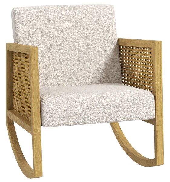 Poltrona a Donodolo 60x76x74 cm in Poliestere e Legno di Pioppo Grigio