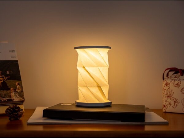 Decorazione luminosa bianca/turchese con ricarica USB portatile ø 8 cm Twist – Gingko