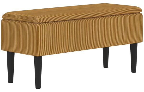 Panca Fondoletto 95x38x45 cm in Poliestere Grigia e Nera