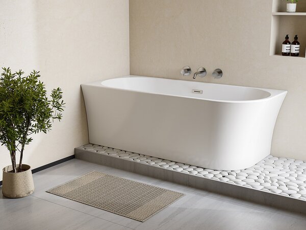 Vasca da bagno angolare - 170 x 75 x 59 cm - Acrilico - Bianco - Angolo sinistro - 228 L - PONTICOLA