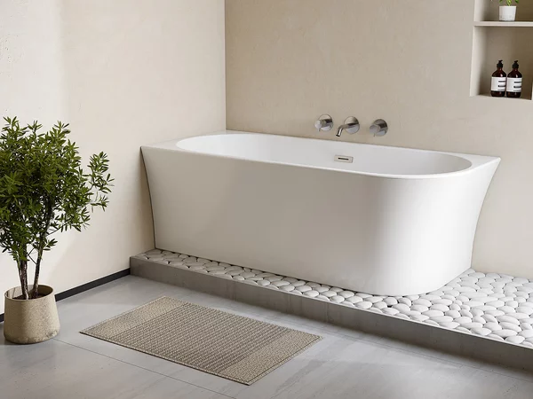 Vasca da bagno angolare - 170 x 75 x 59 cm - Acrilico - Bianco - Angolo sinistro - 228 L - PONTICOLA