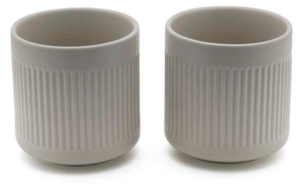 Tazzine in set grigie in porcellana 2 pz 300 ml Skagen – Bredemeijer